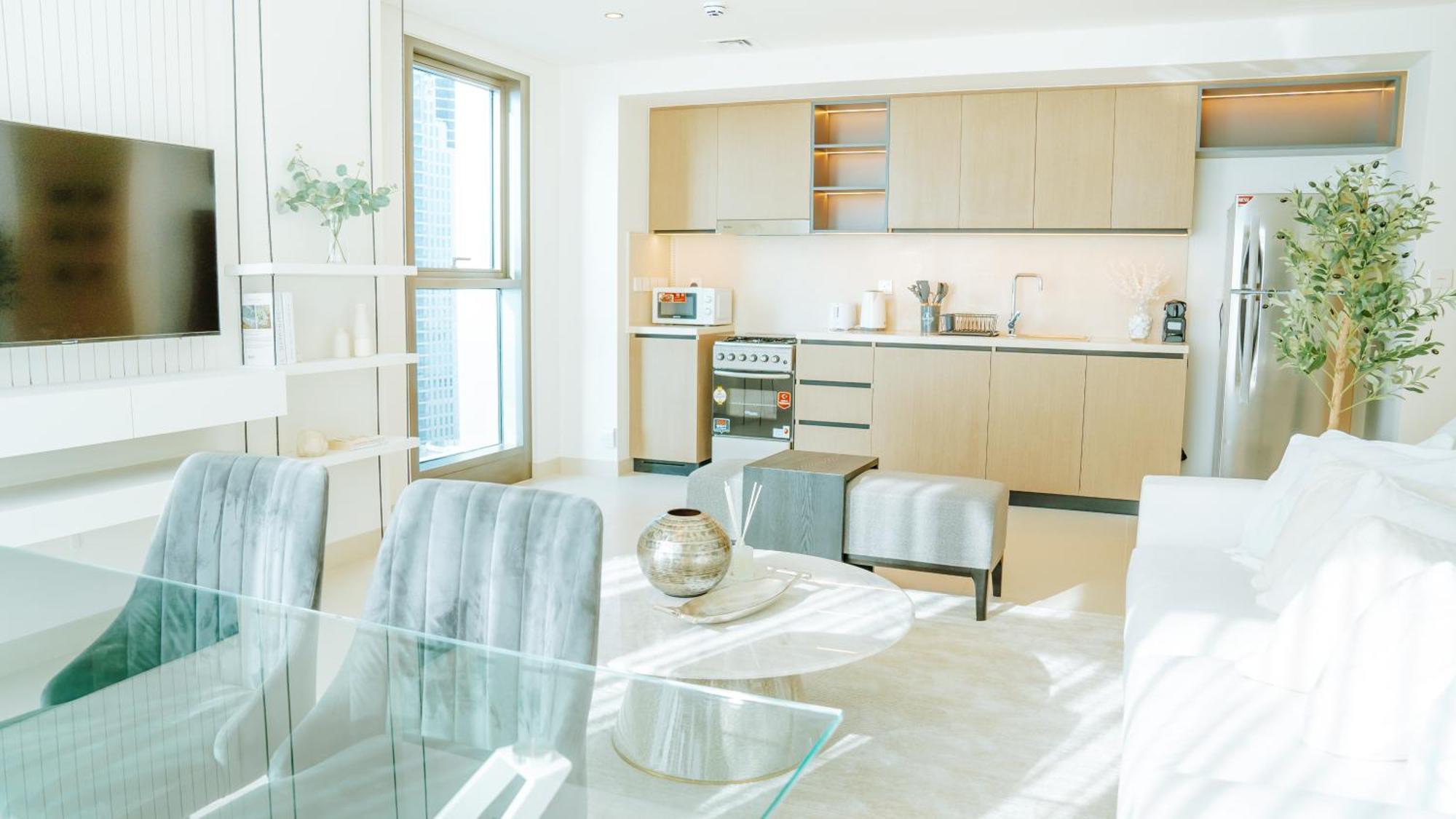 Modern 2br Near Mall & Burj Khalif Vakantiehuis Dubai